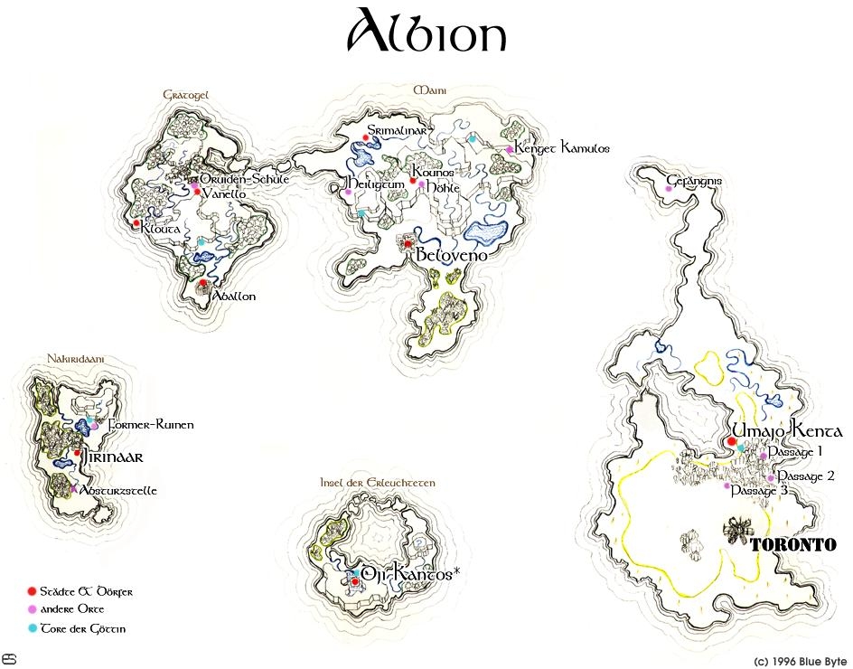 Mapa Albionu